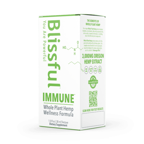 Blissful Plant IMMUNE* Hemp Oil Tincture Box