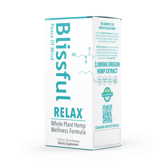 Blissful Plant RELAX* Hemp Oil Tincture Box