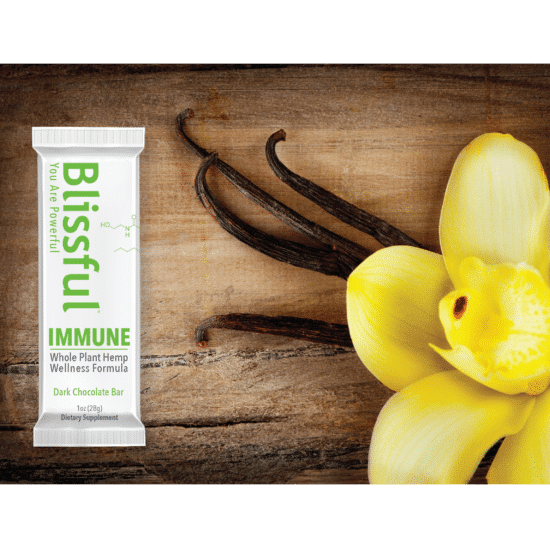 IMMUNE* Functional Hemp Chocolate Bar with Flower