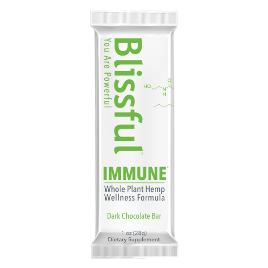 Blissful Plant IMMUNE* Functional Hemp Chocolate Bar