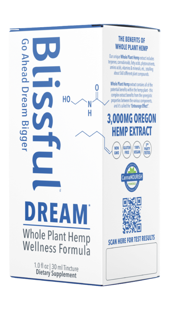 Blissful Plant DREAM* Hemp Oil Tincture Box