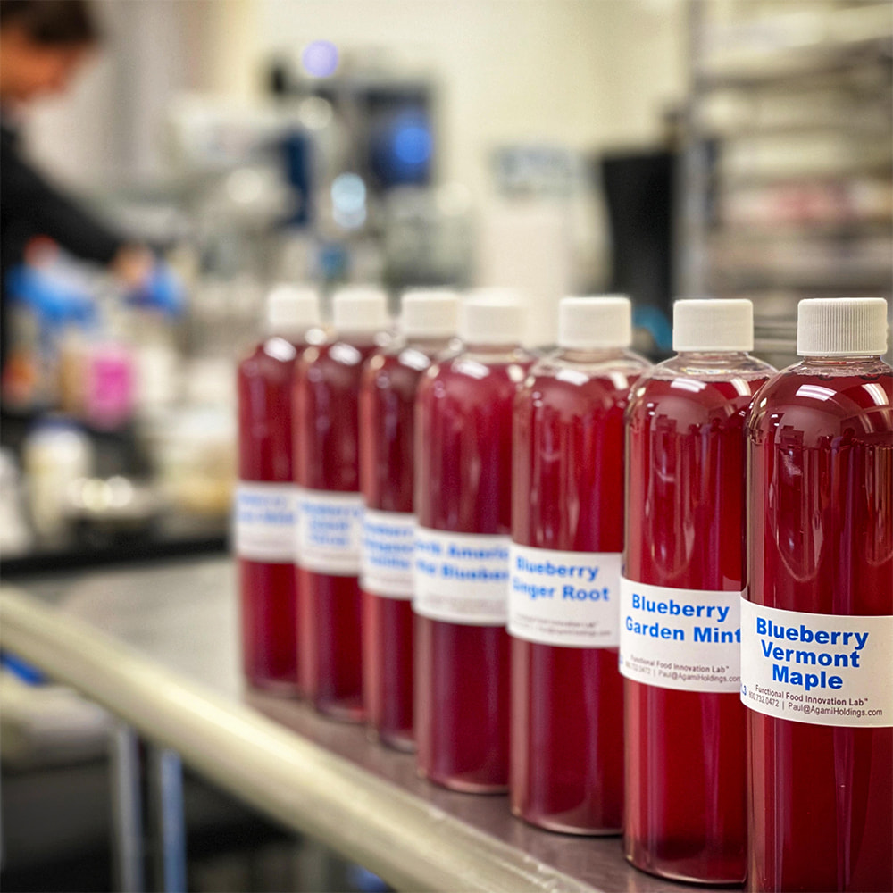 Purple Soda in Bottles in Innovation Lab