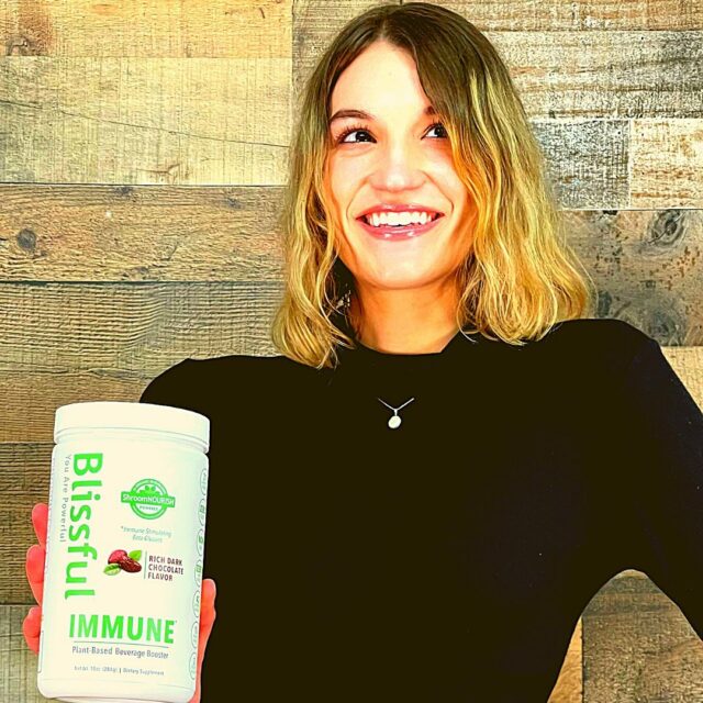Our IMMUNE* Beverage Booster is available for pre-order now!!!⠀
⠀
✅ 42 Superfood Ingredients⠀
✅ 15 Organic Mushrooms⠀
✅ Lion’s Mane⠀
✅ Chaga⠀
✅ Vitamin D⠀
✅ Vitamin C⠀
✅ Dark Chocolate⠀
✅ So Much More⠀
⠀
Our Beverage Booster tastes amazing and goes great with plant-based milks, coffee, and more!⠀
⠀
Pre-order today for 25% off and free shipping!⠀
⠀
Shop Now With The Link in Our Bio 👆🏻